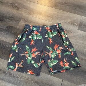 Surplus Tropical Print Gray Shorts Size Large